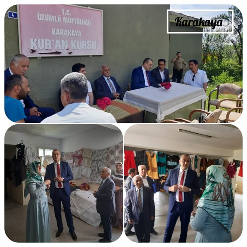 Kaymakamımız Sayın Mehmet Erdem AKBULUT' un Karakaya  köyünde sergi açılışına katıldı. 